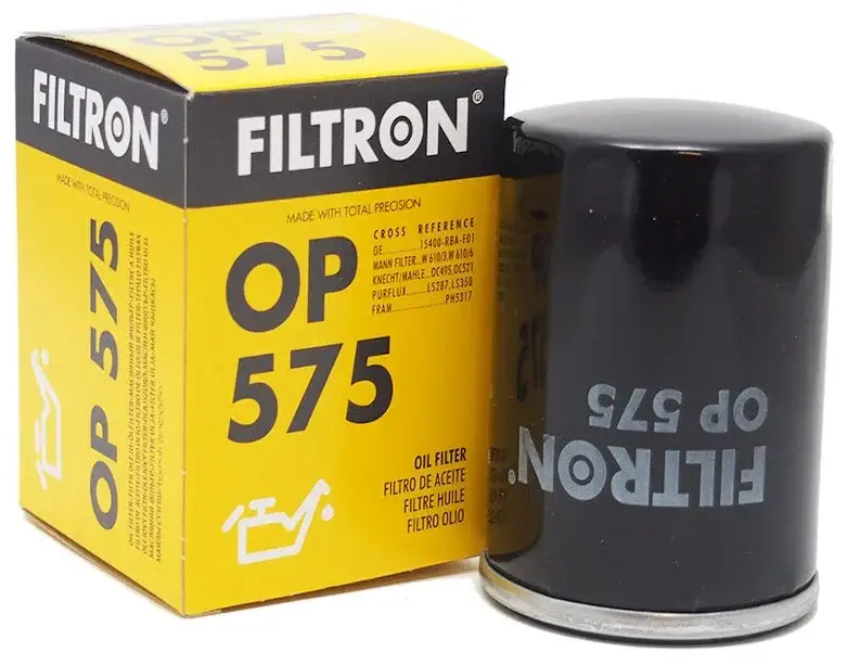 Масляный фильтр Filtron OP575: описание, применимость, аналоги, отзывы и размеры